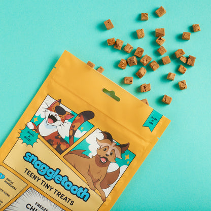 Snaggletooth Teeny Tiny Treats - Freeze Dried Raw Chicken Liver - layflat